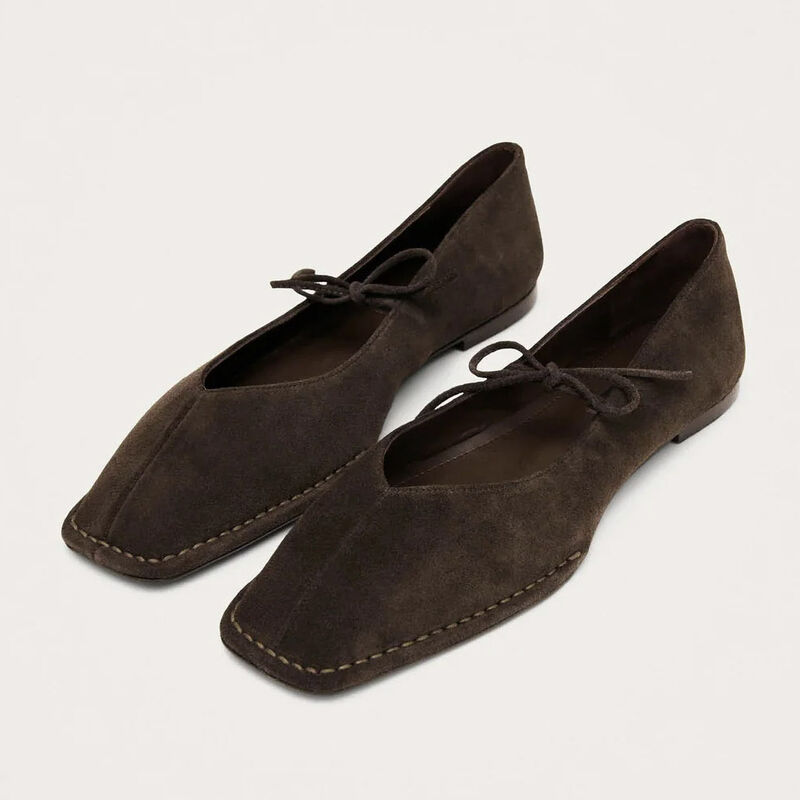 Alohas Sway Suede Ballet Flats image number 3